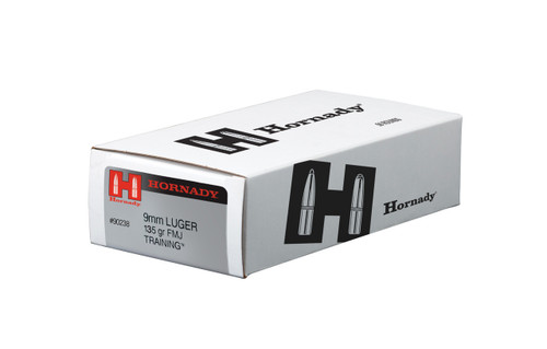 Hornady 9mm Luger 135 Grain Reduced Lead ENC - 50 Rounds - Brass Case Hornady 9mm Luger 135 Grain Reduced Lead ENC - 50 Rounds - Brass Case