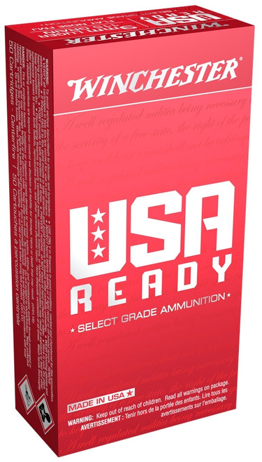 Winchester USA Ready Ammunition - 9 MM Luger - 115 Grain Flat Nose Full Metal Jacket - 50 Rounds Winchester USA Ready Ammunition - 9 MM Luger - 115 Grain Flat Nose Full Metal Jacket - 50 Rounds