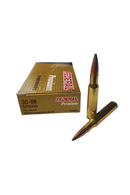 Federal Premium Ammunition - 30-06 Springfield - 180 Grain Seirra GameKing Soft Point - 20 Rounds Federal Premium Ammunition - 30-06 Springfield - 180 Grain Seirra GameKing Soft Point - 20 Rounds
