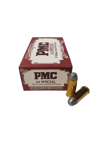 PMC Ammunition - 44 S&W Special - 240 Grain Lead Flat Point - 50 Rounds PMC Ammunition - 44 S&W Special - 240 Grain Lead Flat Point - 50 Rounds