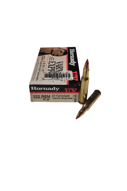 Hornady Varmint Express Ammunition - 222 Remington - 50 Grain V-Max - 20 Rounds