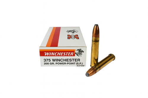 Winchester SuperX Ammunition - 375 Winchester - 200 Grain Power Point - 20 Rounds - Brass Case