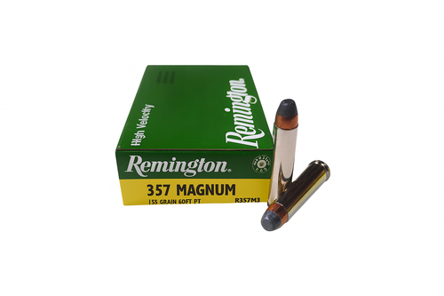 Remington Ammunition - 357 Magnum - 158 Grain Soft Point - 50 Rounds Remington Ammunition - 357 Magnum - 158 Grain Soft Point - 50 Rounds