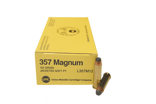 UMC  Ammunition - 357 Magnum - 125 Grain Jacketed Soft Point - 50 Rounds