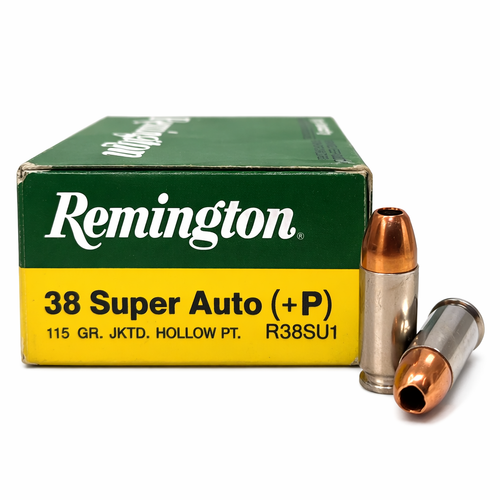 Remington | 38 Super Auto 115gr JHP | 50 Rounds