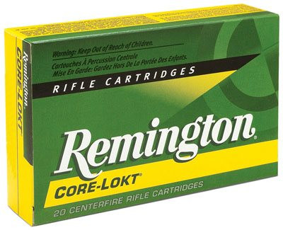 Remington Core-Lokt Ammunition - 338 Winchester Magnum - 250 Grain Pointed Soft Point - 20 Rounds