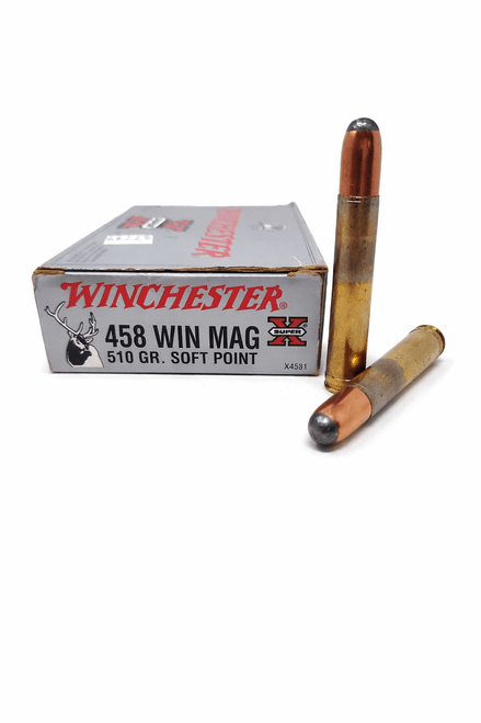 Winchester Super-X Ammunition - 458 Winchester Magnum - 510 Grain Soft Point - 20 Rounds
