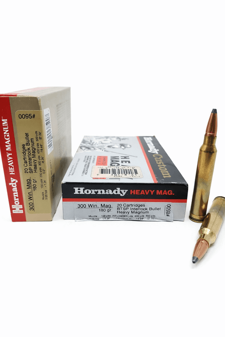 Hornady | 300 Win Mag 180 Grain Interlock Soft Point | 20 Rounds