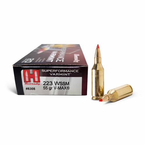 Hornady | 223 WSSM 55 Grain V-Max | 20 Rounds