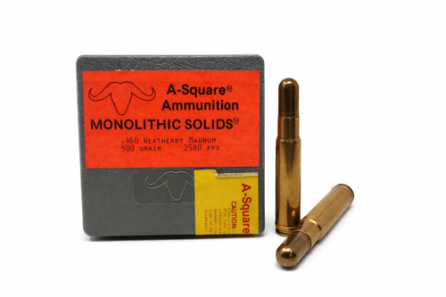 A-Square | 460 Weatherby Mag  500 Gr Monolithic Solids | 10 Rounds