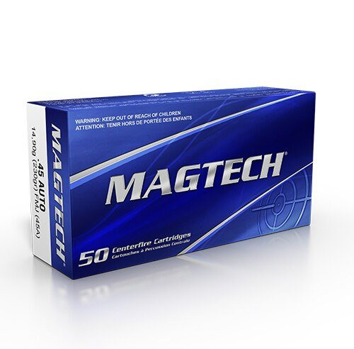 Magtech 45 ACP 230 Grain Full Metal Jacket - 1000 Rounds - Brass Case