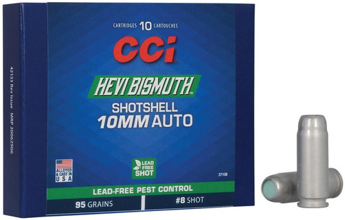CCI Shotshell | 10 MM Auto 95 Grains #8 Shot | 10 Rounds