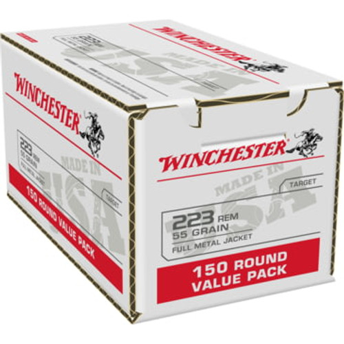 Winchester Lake City  Ammunition - 223 Remington - 55 Grain Full Metal Jacket - 600 Rounds - Brass Case