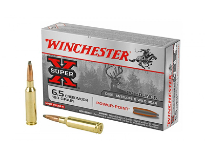 Winchester SuperX Ammunition 6.5 MM Creedmoor 129 Grain Power