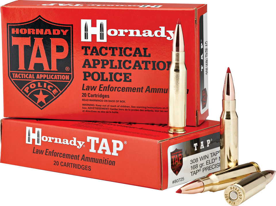 Hornady Ammunition 308 Win 168 Grain ELD Match TAP Precision LE 200