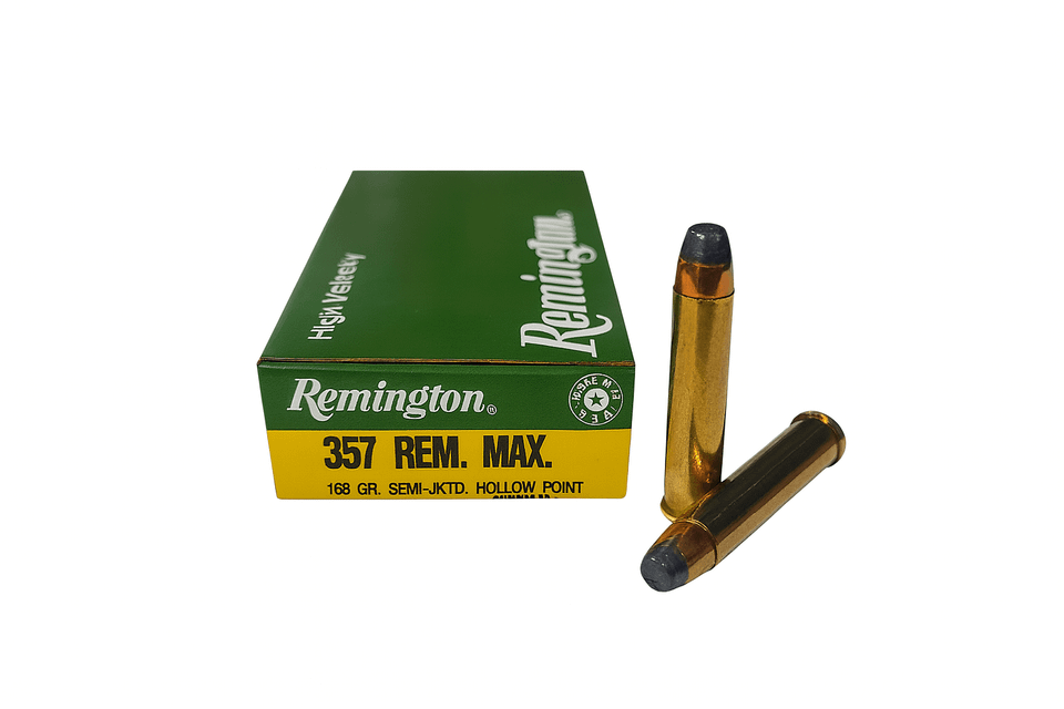Remington Ammunition - 357 Rem Max - 158 Grain Semi-Jacketed Hollow ...