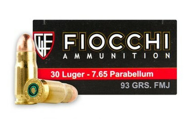 Fiocchi Ammunition - 30 Luger/7.65 Parabellum - 93 Grain