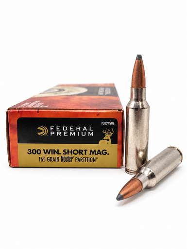 Federal | 300 Win Short Mag 165gr Nosler Partition | 20 Rounds | Miwall ...