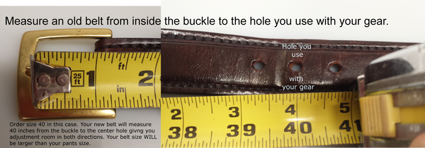 How to Measure for your new belt.