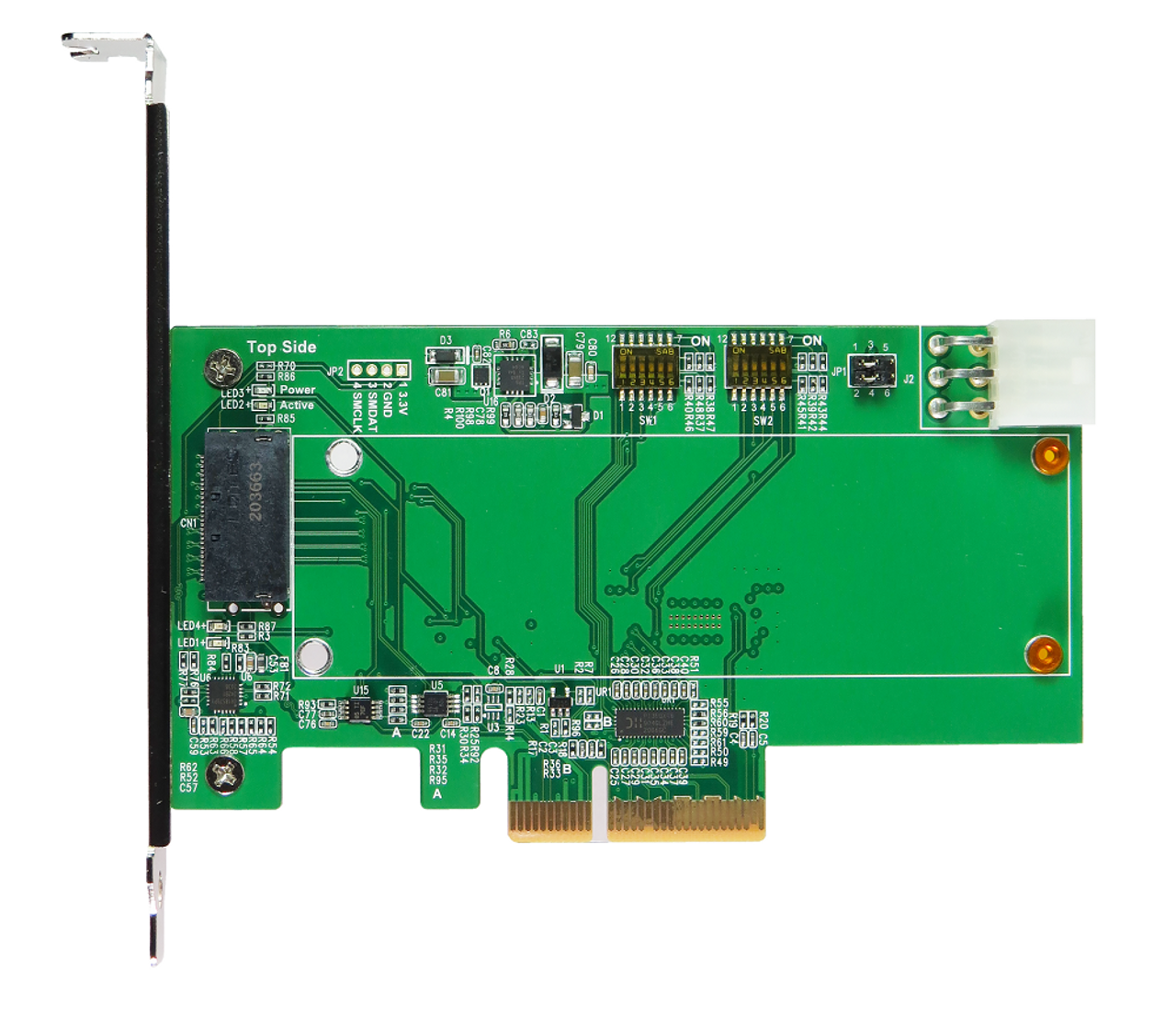 U.2 PCIe Gen 4 16GT/s U.2 to Gen-Z 1C (EDSFF) SSD Adapter