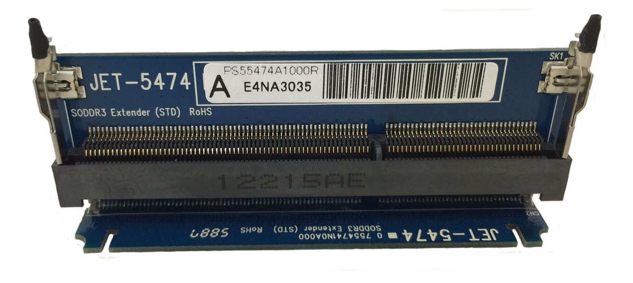 DDR3メモリセット 2GB 60枚 総容量120gb JET-5474A - NEW (DDR3 SODIMM EXtender with 90 Degree for Notebook