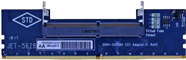 JET-5628AA DDR4 SODIMM Adapter (STD+ECC+SPD) - M-FACTORS Storage
