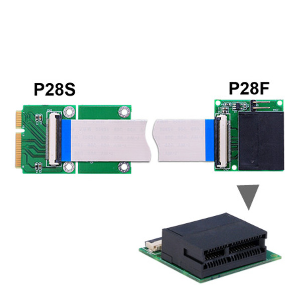 P28S-P28F (PCI-Express to MiniCard Extender)