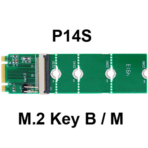 P14S-P14FP (M.2 (NGFF) to PCIe X2 Edge Extender Board) ---[Formerly P14S-P14F]