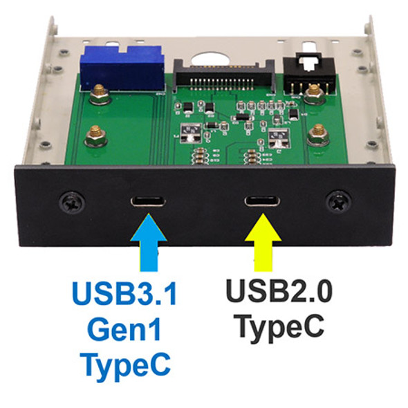 U3C2F (USB 3.1 Gen1/USB2.0 Type C Front Drive Bay Docking System)