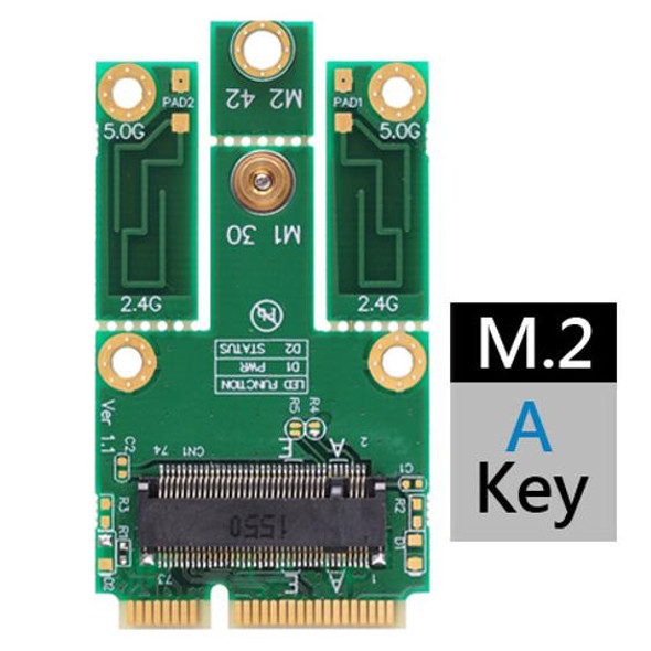 M2MP3-A (M.2 KEY A TO MPCIE (PCIE+USB) ADAPTER) - (SECOND PCIE LANE SOCKET 1 , KEY A)