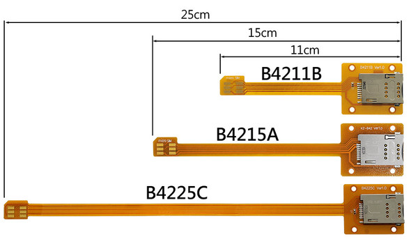 B4225C (micro SIM to SIM Card Extender)