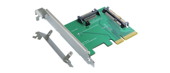 PCIe Gen 3, 4 Lanes to U.2 (SFF-8639) & SATA Power Adapter 