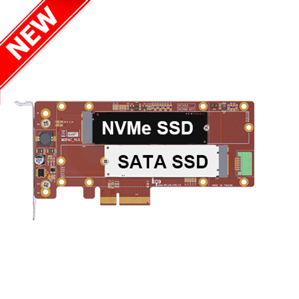 M2P4C M.2 PCIe / SATA SSD Adapter