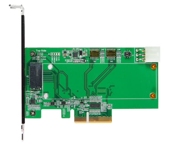 DP9504 PCIe x4 with ReDriver & Hot Plug controllers to Gen-Z 1C (EDSFF) Adapter
