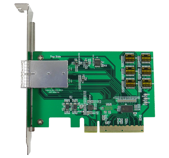 PE0806 (PCIE X8 GEN3 TO EXTERNAL MINI SAS HD 8X ADAPTER)