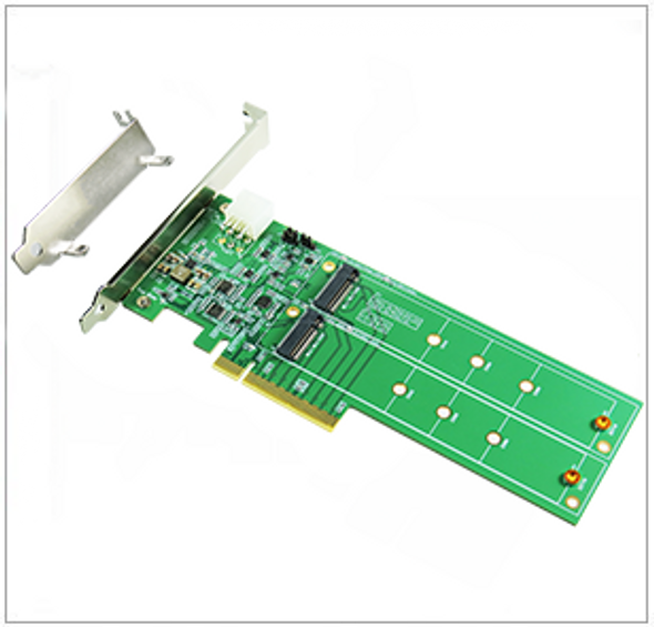 DP8206 (PCIE X8 GEN4 TO M.2 NVME SSD DUAL PORT) 