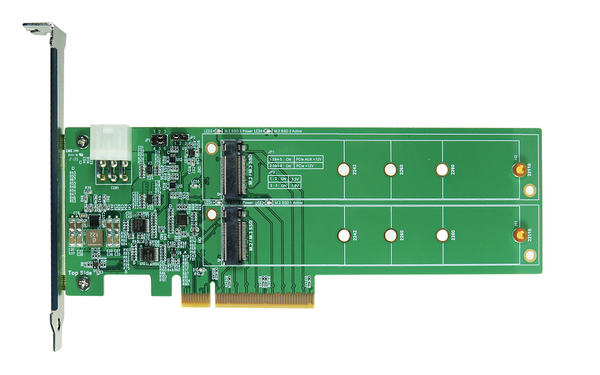 DP8206 (PCIE X8 GEN4 TO M.2 NVME SSD DUAL PORT) 