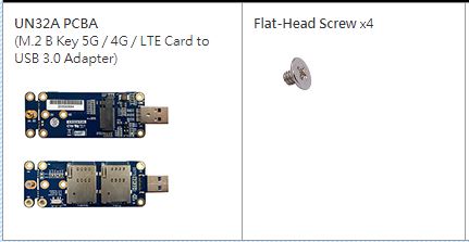 Adaptateur M2 B Key USB 3.0 pour WWAN LTE Avec support SIM 3G 4G 5G