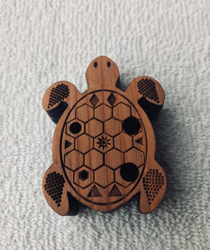 Reddish Turtle Flute Key of A Major
