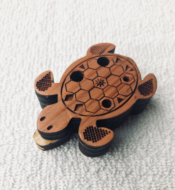 Turtle Wooden ocarina Flute