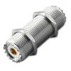 6" Long - UHF Double Female Bulkhead (SO-239) Connector 