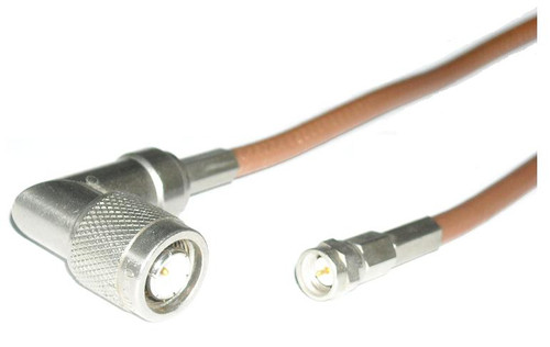 8" Long - Radiall RG-142 SMA-Male to TNC-Male Coaxial Cable 