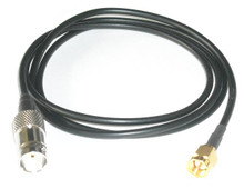 SMA-J Female to BNC-KY Male RG174 Coaxial Cable Pigtail 15cm