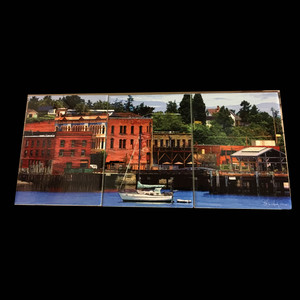 Port Townsend Waterfront Tile Mosaic - 3 - 6 x 8 in Tiles (8 in x 18 in)