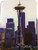 Seattle Space Needle - Glass Cutting Board 7.75in x 10.75in
