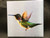 Decorative Tile - Anna's Hummingbird Flying  8 In x 8 In