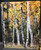 Fall Aspen - Large Glass Cutting Board -  12 in x 15 in