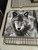 Decorative Tile - Wolf (Black & White) 8 in x 8 in