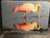 Roseate Spoonbill Glass Cutting Board 7.75in  x 10.75in