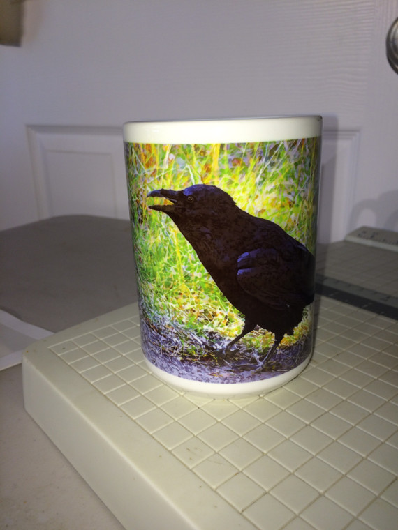 Raven Large Coffee Mug 15 Oz